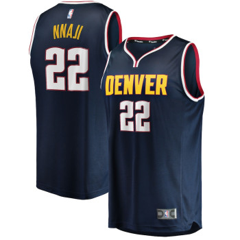 Men's Zeke Nnaji Denver Nuggets 2021/22 Fast Break Replica Jersey - Icon Edition - Navy