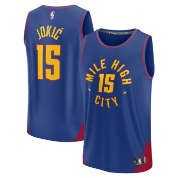 Men's Nikola Jokic Denver Nuggets 2022/23 Fast Break Player Jersey - Statement Edition - Blue
