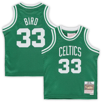 Men's Larry Bird Boston Celtics Mitchell & Ness Infant 1985/86 Hardwood Classics Retired Player Jersey - Kelly Green
