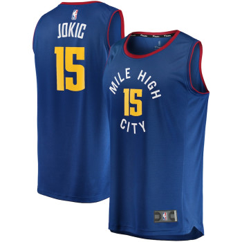 Men's Nikola Jokic Denver Nuggets Fast Break Replica Player Jersey - Statement Edition - Blue