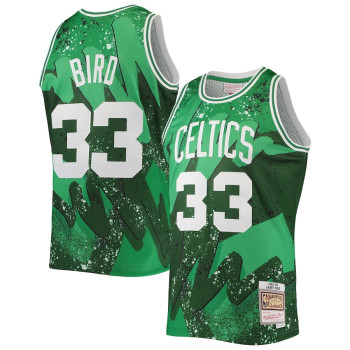 Men's Larry Bird Boston Celtics Mitchell & Ness Hardwood Classics 1985-86 Hyper Hoops Swingman Jersey - Kelly Green