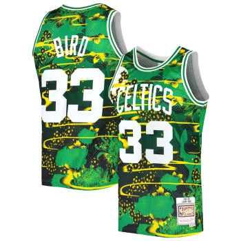 Men's Larry Bird Boston Celtics Mitchell & Ness Hardwood Classics Lunar New Year Swingman Jersey - Kelly Green