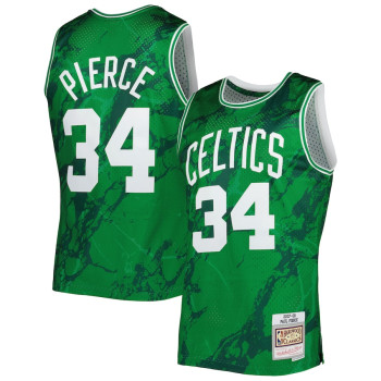 Men's Paul Pierce Boston Celtics Mitchell & Ness 2007-08 Hardwood Classics Marble Swingman Jersey - Kelly Green