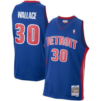 Men's Rasheed Wallace Detroit Pistons Mitchell & Ness 2003-04 Hardwood Classics Swingman Jersey - Royal