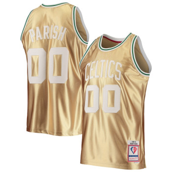 Men's Robert Parish Boston Celtics Mitchell & Ness 75th Anniversary 1985-86 Hardwood Classics Swingman Jersey - Gold
