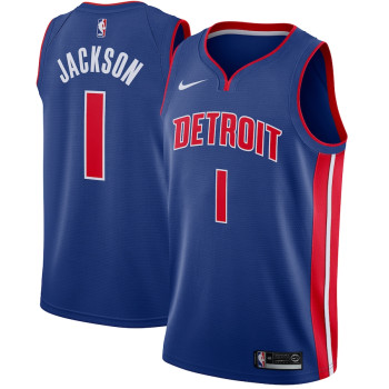 Men's Reggie Jackson Detroit Pistons Nike Swingman Jersey Blue - Icon Edition
