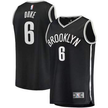 Men's David Duke Jr. Brooklyn Nets 2021/22 Fast Break Replica Jersey - Icon Edition - Black