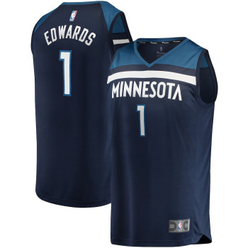 Men's Anthony Edwards Minnesota Timberwolves 2021/22 Fast Break Replica Jersey - Icon Edition - Navy
