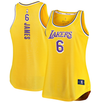 Women's LeBron James Los Angeles Lakers 2021/22 Fast Break Tank Jersey - Icon Edition - Gold