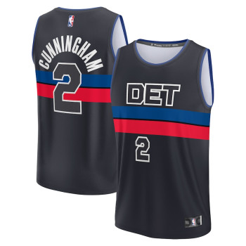 Men's Cade Cunningham Detroit Pistons 2022/23 Fast Break Player Jersey Black - Statement Edition