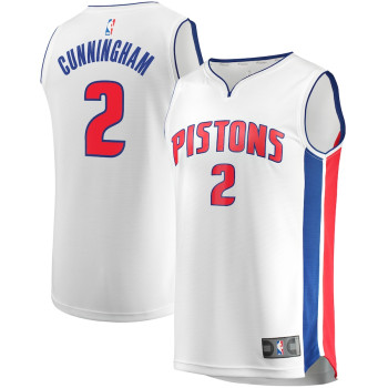 Men's Cade Cunningham Detroit Pistons 2022/23 Fast Break Replica Jersey - White - Association Edition