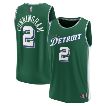 Men's Cade Cunningham Detroit Pistons 2022/23 Fastbreak Jersey - City Edition - Green