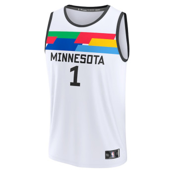 Men's Anthony Edwards Minnesota Timberwolves 2022/23 Fastbreak Jersey - City Edition - White