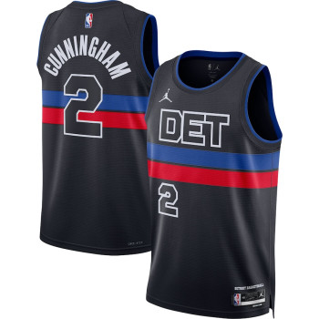 Men's Cade Cunningham Detroit Pistons Jordan Brand 2022/23 Statement Edition Swingman Jersey - Black