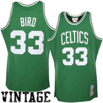 Men's Larry Bird Boston Celtics Mitchell & Ness 1985/86 Hardwood Classics Authentic Jersey - Kelly Green