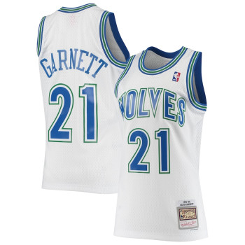 Men's Kevin Garnett Minnesota Timberwolves Mitchell & Ness 1995/96 Hardwood Classics Swingman Jersey - Statement Edition - White