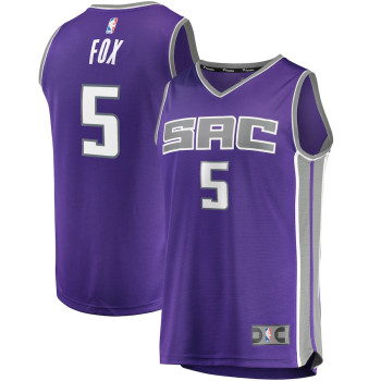 Men's De'Aaron Fox Sacramento Kings Fast Break Player Replica Jersey - Icon Edition - Purple