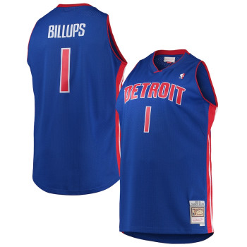 Men's Chauncey Billups Detroit Pistons Mitchell & Ness Big & Tall Hardwood Classics Swingman Jersey - Blue