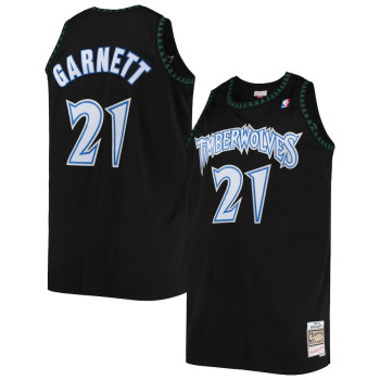 Men's Kevin Garnett Minnesota Timberwolves Mitchell & Ness Big & Tall Hardwood Classics Jersey - Black