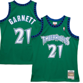 Men's Kevin Garnett Minnesota Timberwolves Mitchell & Ness 1997-98 Hardwood Classics Reload 2.0 Swingman Jersey - Green