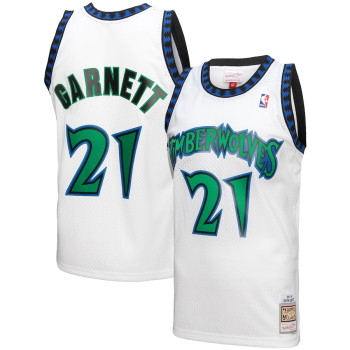 Men's Kevin Garnett Minnesota Timberwolves Mitchell & Ness 1997-98 Hardwood Classics Reload 3.0 Swingman Jersey - White