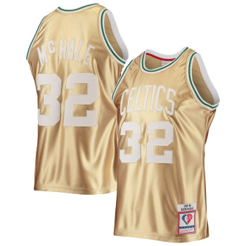 Men's Kevin McHale Boston Celtics Mitchell & Ness 75th Anniversary 1985-86 Hardwood Classics Swingman Jersey - Gold