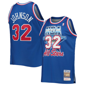 Men's Magic Johnson Western Conference Mitchell & Ness Hardwood Classics 1992 NBA All-Star Game Authentic Jersey - Royal