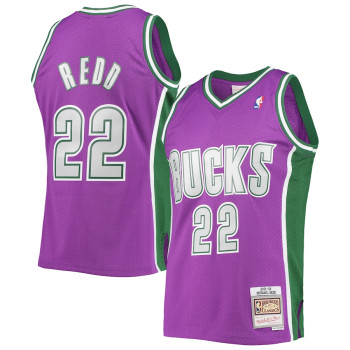 Men's Michael Redd Milwaukee Bucks Mitchell & Ness Hardwood Classics Swingman Jersey - Purple