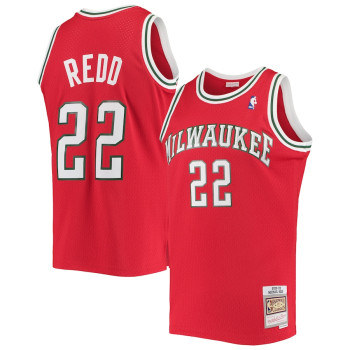 Men's Michael Redd Milwaukee Bucks Mitchell & Ness 2008-09 Hardwood Classics Swingman Jersey - Red