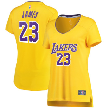 Women's LeBron James Los Angeles Lakers Fast Break Replica Jersey - Icon Edition - Gold