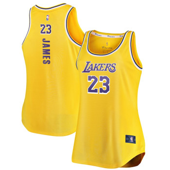 Women's LeBron James Los Angeles Lakers Fast Break Tank Jersey - Gold