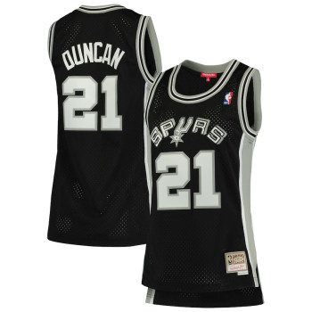 Women's Tim Duncan San Antonio Spurs Mitchell & Ness 1998-99 Hardwood Classics Swingman Jersey - Black